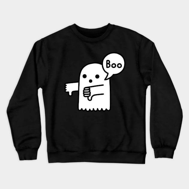 boo ghost Crewneck Sweatshirt by savecloth